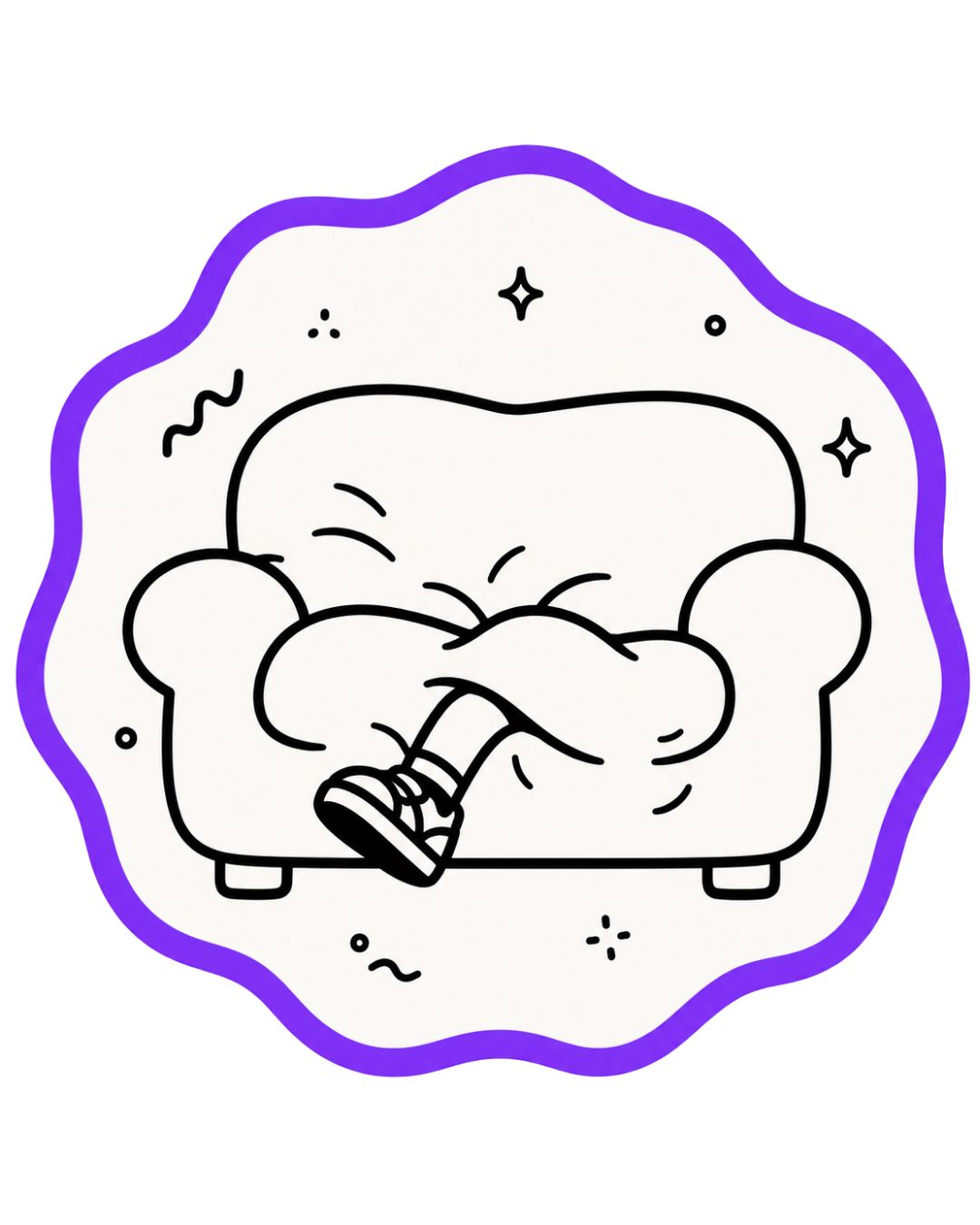 The Coucher Sloucher badge